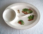 Divided Serving Dish Tray, Royal Sealy Japan