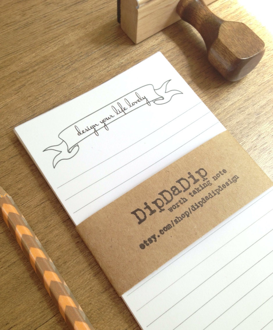 Design Your Life Lovely Handmade Notepad Free Shipping