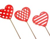 12 Heart Cupcake Toppers, Party Decor, Weddings, Showers, Valentine's Day Made to Order