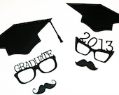 DIY YOU GLUE Graduation Photo Booth Props. Class of 2013 Photo Props. Photo Booth