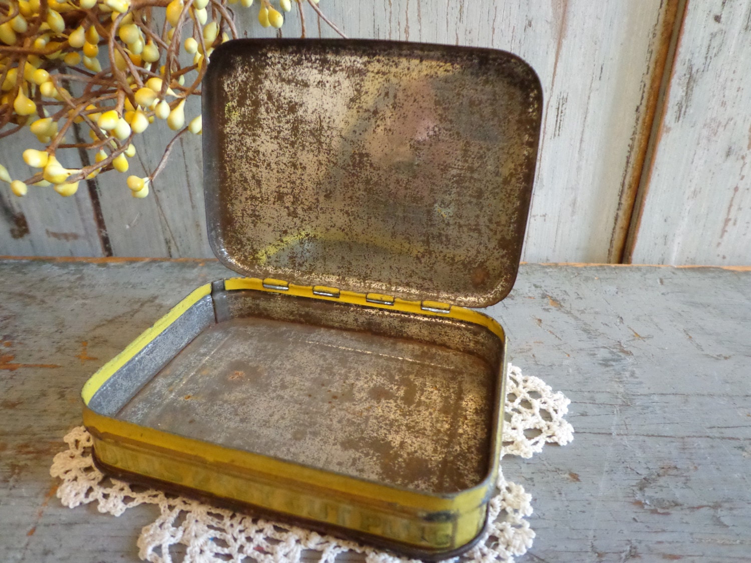FREE shipping / antique tobacciano tin / dill's BEST cut plug / EPSTeam