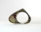 Silver and Paper Ring - The Cell - Take Three