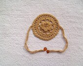Crochet bracelet, headband, summer accessory, gift for mom, beach accessory, mothers day, gift for her