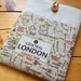 iPAD cover, iPad Sleeve in London Map Fabric