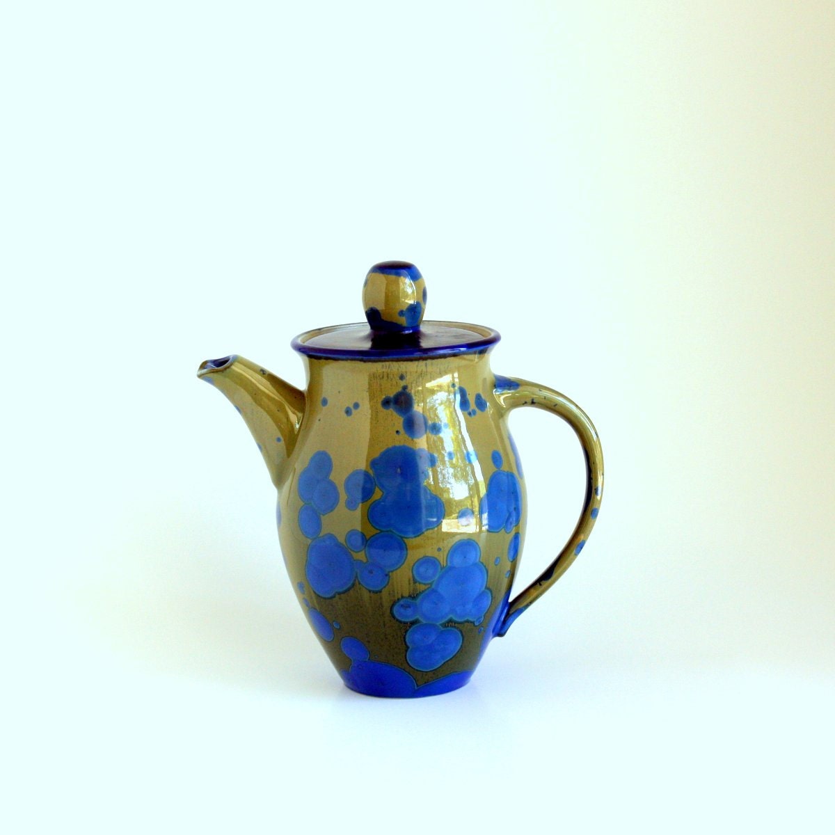 Indigo Crystalline Teapot