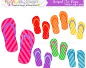 CLEARANCE - flip flop clip art - beach clipart - summer clip art - commercial use - card making instant download Il_170x135