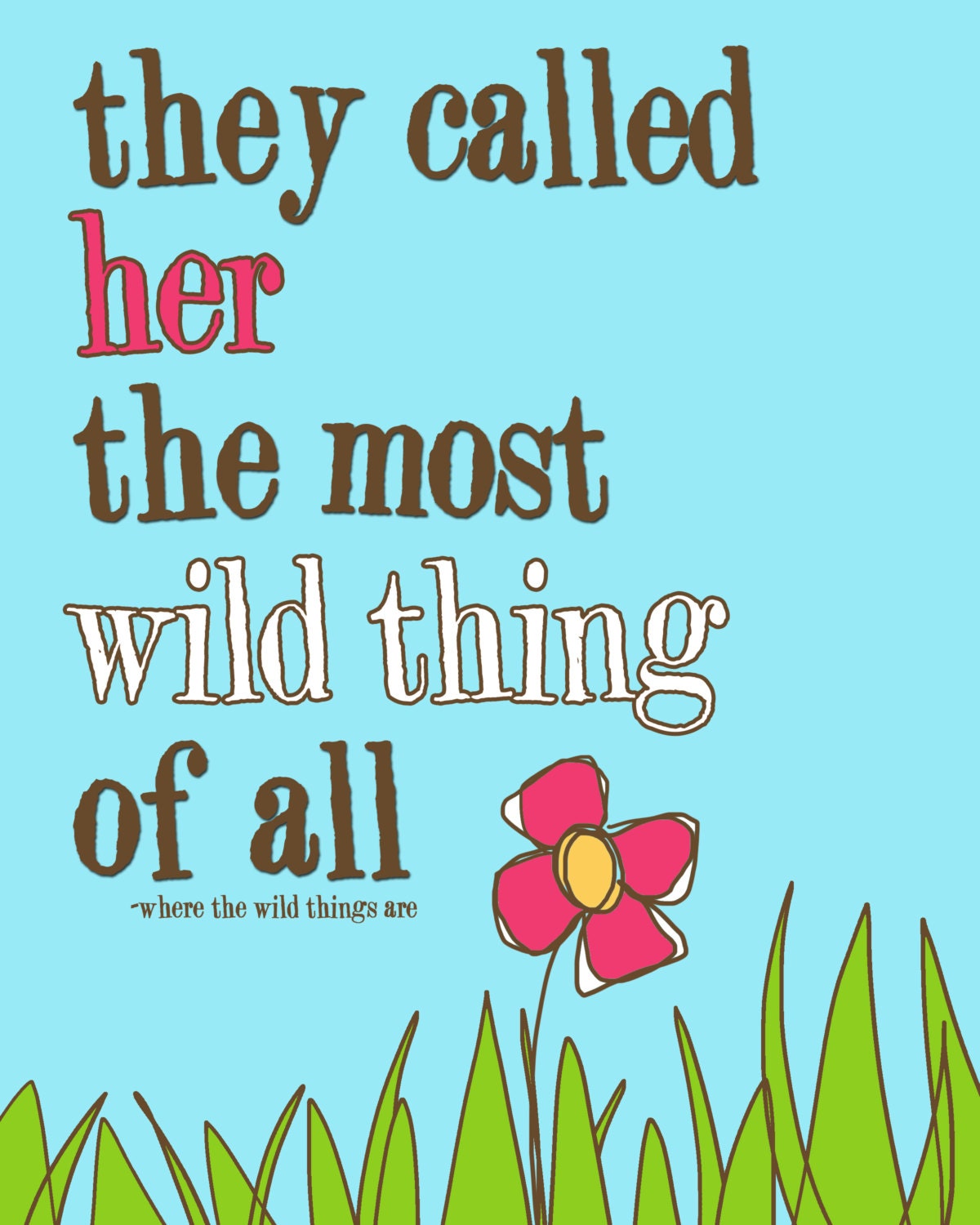 where the wild things are girls room wall art - let the wild rumpus start