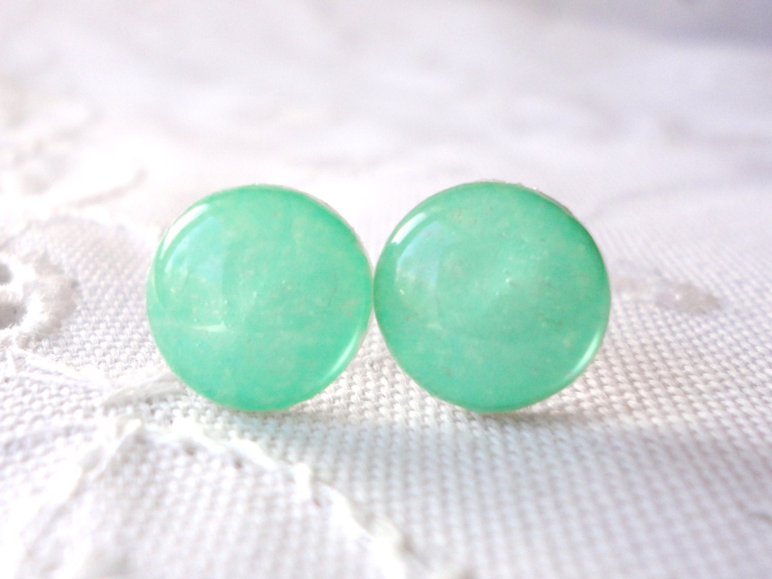 True Green Studs - Green Studs