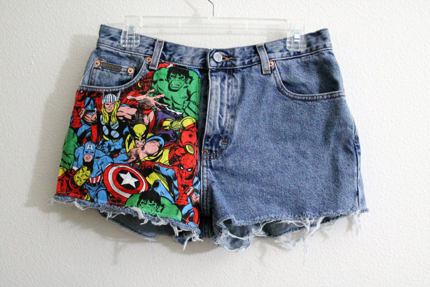 marvel High Waisted Shorts 30 inches