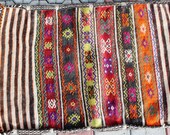 Vintage Handwoven Handmade Turkish Antique Wall Decor Kilim Sack - 29,2''x42,4'' inch %100 WOOL - FAST SHIPMENT - Delivered Within 2-4 Days,