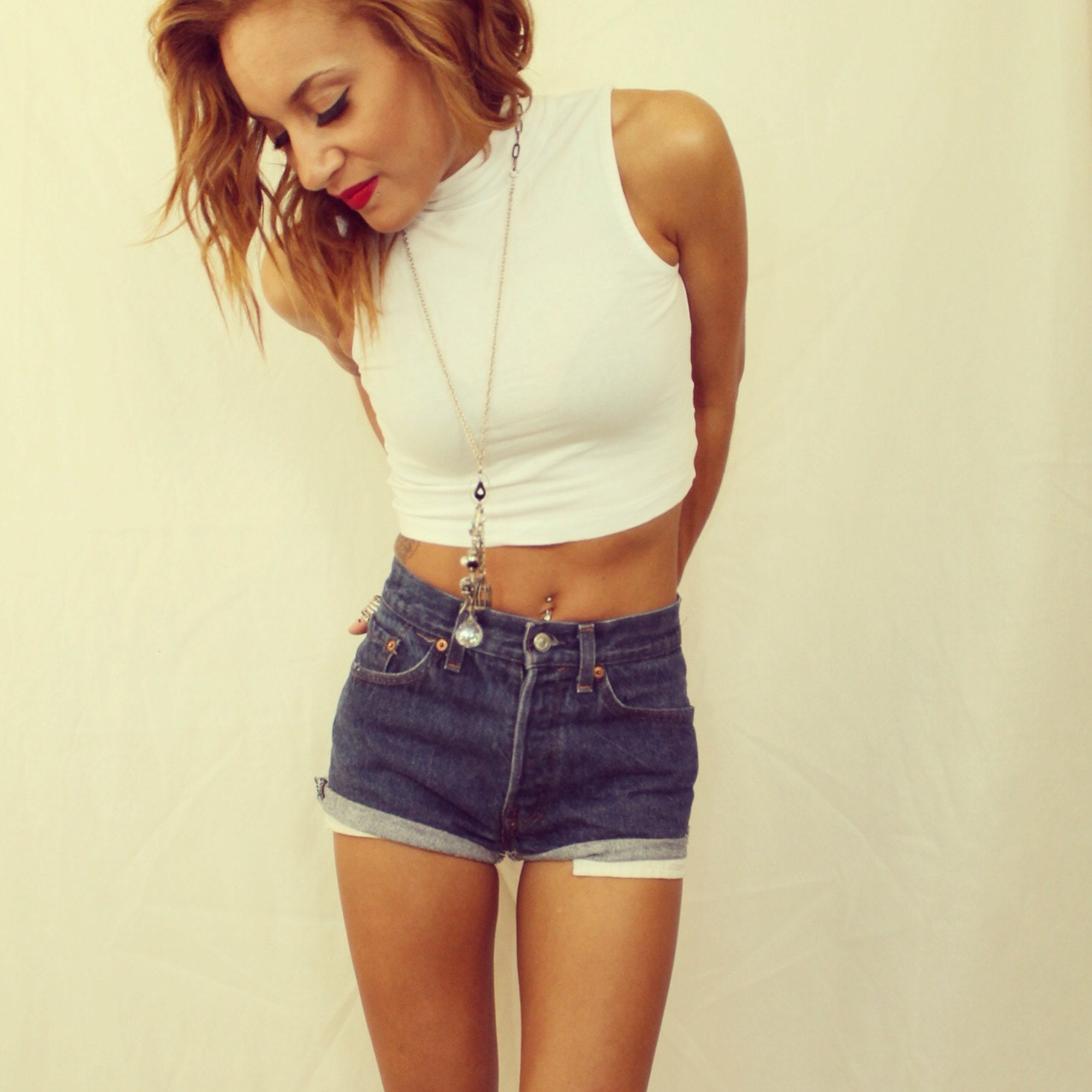 The "Lana" Highwaisted Vintage Shorts