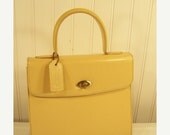 ON SALE RARE Vintage Coach Purse Italy Butter Cream Pebble Leather 4417 Biltmore Handbag - DenasVintageCloset