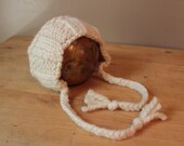 Newborn photo prop, Newborn Boy Girl Baby Hat, baby knit hat, baby shower gift, cream, neutral, ivory