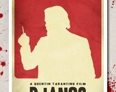 Django Unchained Minimalist Poster 'Dicaprio' - Inspired by the Quentin Tarantino Film - 11x17