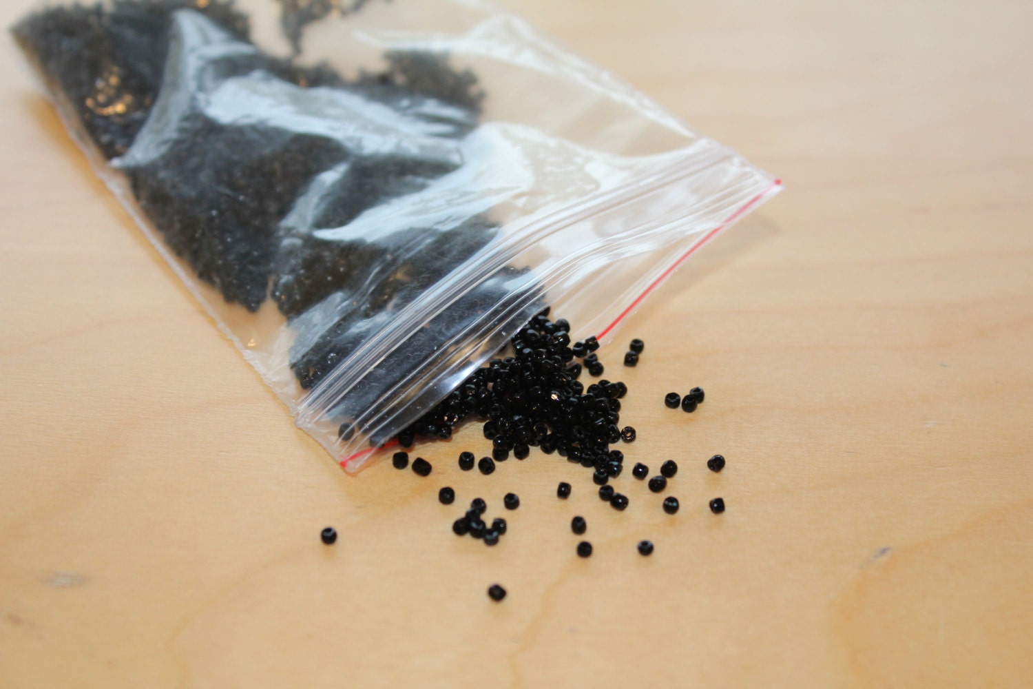 Black seed beads