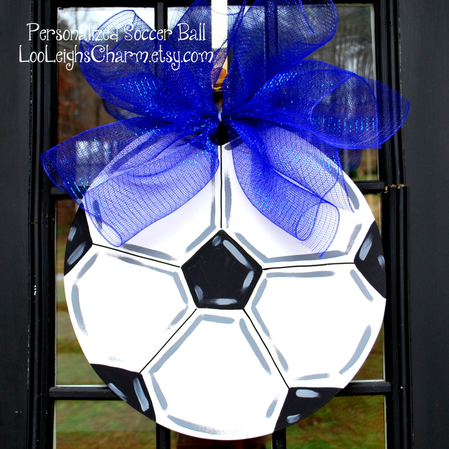 Door Hanger: Soccer Ball, Soccer, Sports Wall Decor, Sports Decor