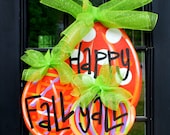 Fall Door Hanger, Pumpkin Door Decoration, Fall Home Decor, Halloween Pumpkin