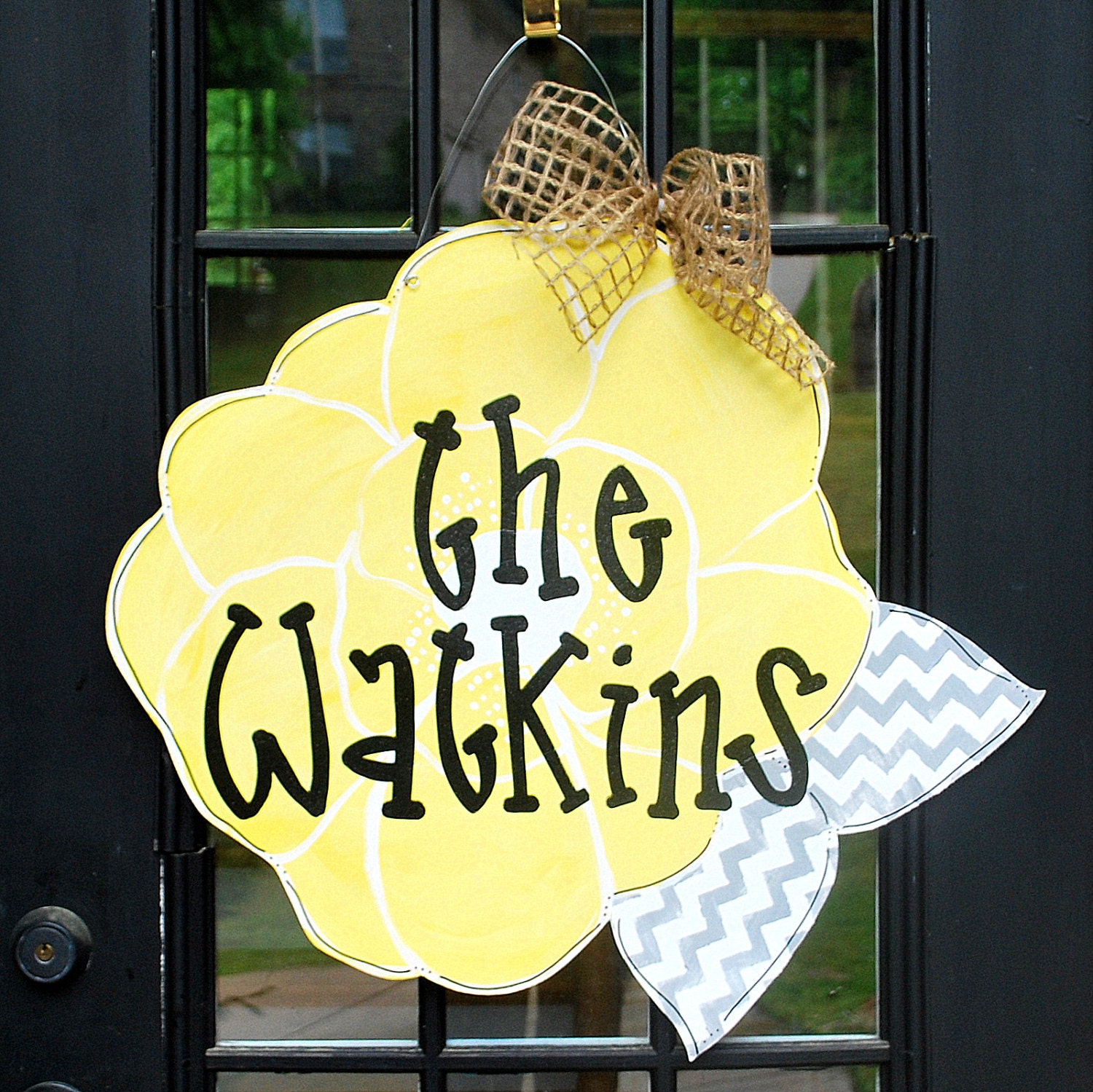 Door Hanger: Summer Door Decoration, Flower Door Hanger