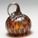 Tortoise Amber Crackle Small Pumpkin (00117)