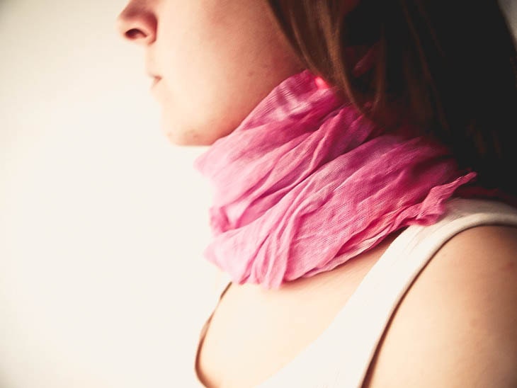 Hand Dyed Purple Scarf - Roze-Purple Cotton Gauze Scarf, Hand Painted Shawl, Accessories, Women's Clothing, Wall Decor, Decoration