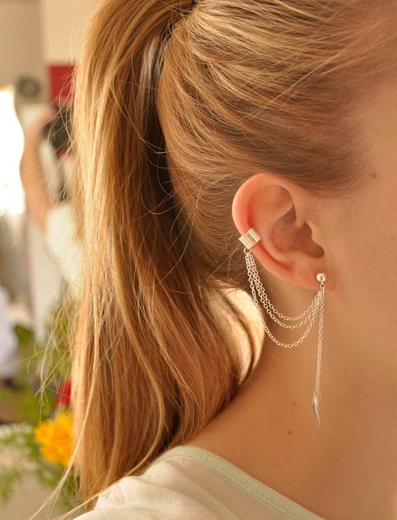 EAR CUFF - Simple Leaf Ear Cuff ( A2 )