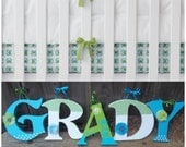 Nursery Wall Hanging Personalized Letters or Name for Baby, Child Room Decor Any Color or Theme