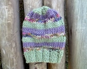 Hand knit hat for children, very soft pure wool. Very warm and light for children, baby, kid accessory. Handmade, homemade. Boy or girl hat