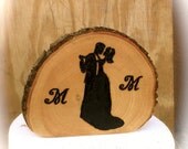 Rustic wedding cake topper wooden fall country weddings