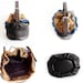Brown Leather Drawstring Bag Bucket Bag Blue Brown Carryall Bag Shoulder Bag Leather Sack Sand