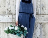 Sweetly Overhauled Overalls upcycled blue corduroy boho chic romantic flower flourish eco friendly j. jill cords