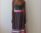 Floral Patterned Bohemian Maxi Skirt