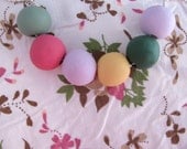 Soft Pink, Purple, Green and Yellow 'Soft Gelato' Polymer Necklace