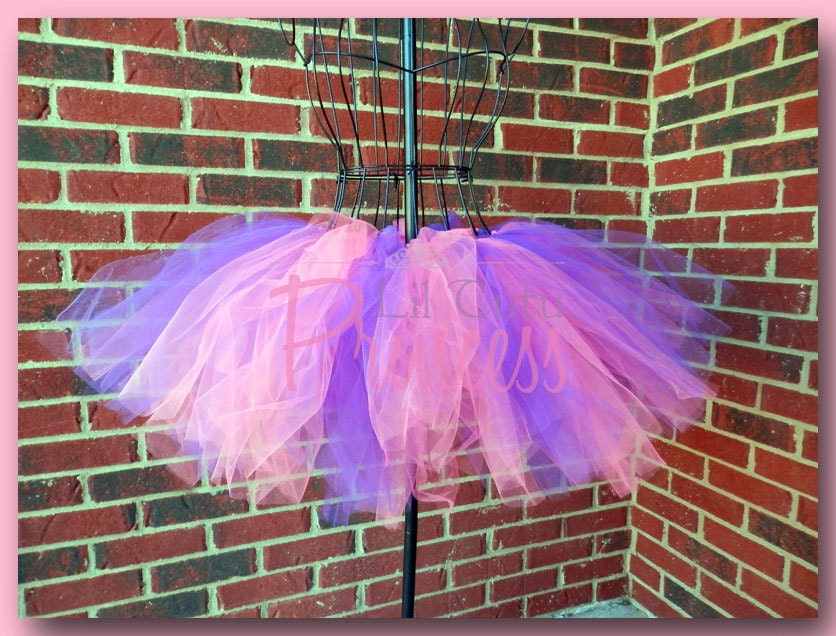 Ashley - Neon Shocking Pink and Purple Tutu - Rave - Dance - Club - Party - Available in Infant, Toddler, Girls, Teenager and Adult Sizes