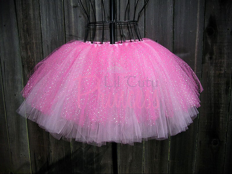 Arianna - Beauty Pink Tutu with Sparkle Accents - Princess Tutu - Birthday - Available in Infant, Toddler, Girls, Teenager and Adult Sizes
