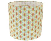 Drum Lamp Shade Lampshade Pendant Seema by Annie Selke Oxford Raspberry Made to Order