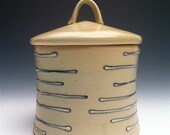Light Green Lidded Sugar Jar