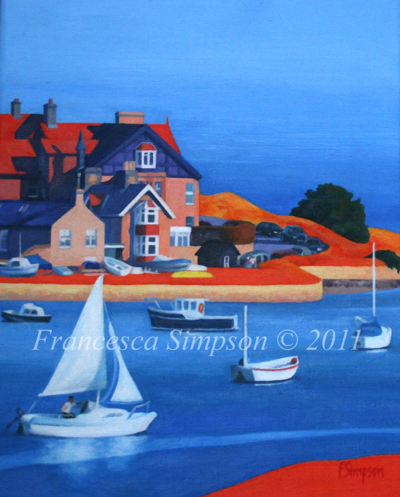 Alnmouth Estuary- Mounted Limited Edition Print