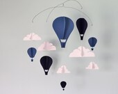 Simple Hot Air Balloon Paper Mobile "David"