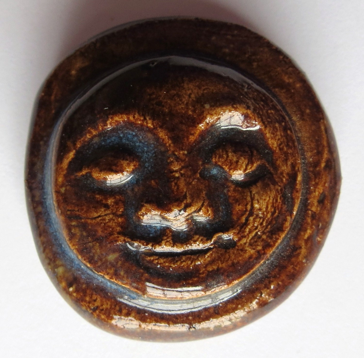 BROWN DREAM Stone -  Ceramic - Inspirational Art Piece