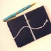 Navy Blue Nautical Anchor Stationery with Gold Embossed Anchor and Hand Lined Envelope