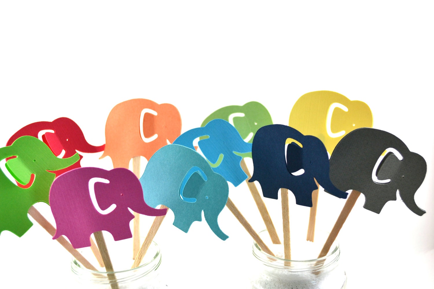 Elephant Cupcake Toppers