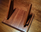 iPad Desktop Swivel Base Stand - Square Cash Register or Kitchen iCookbook Holder (Cherry finish)