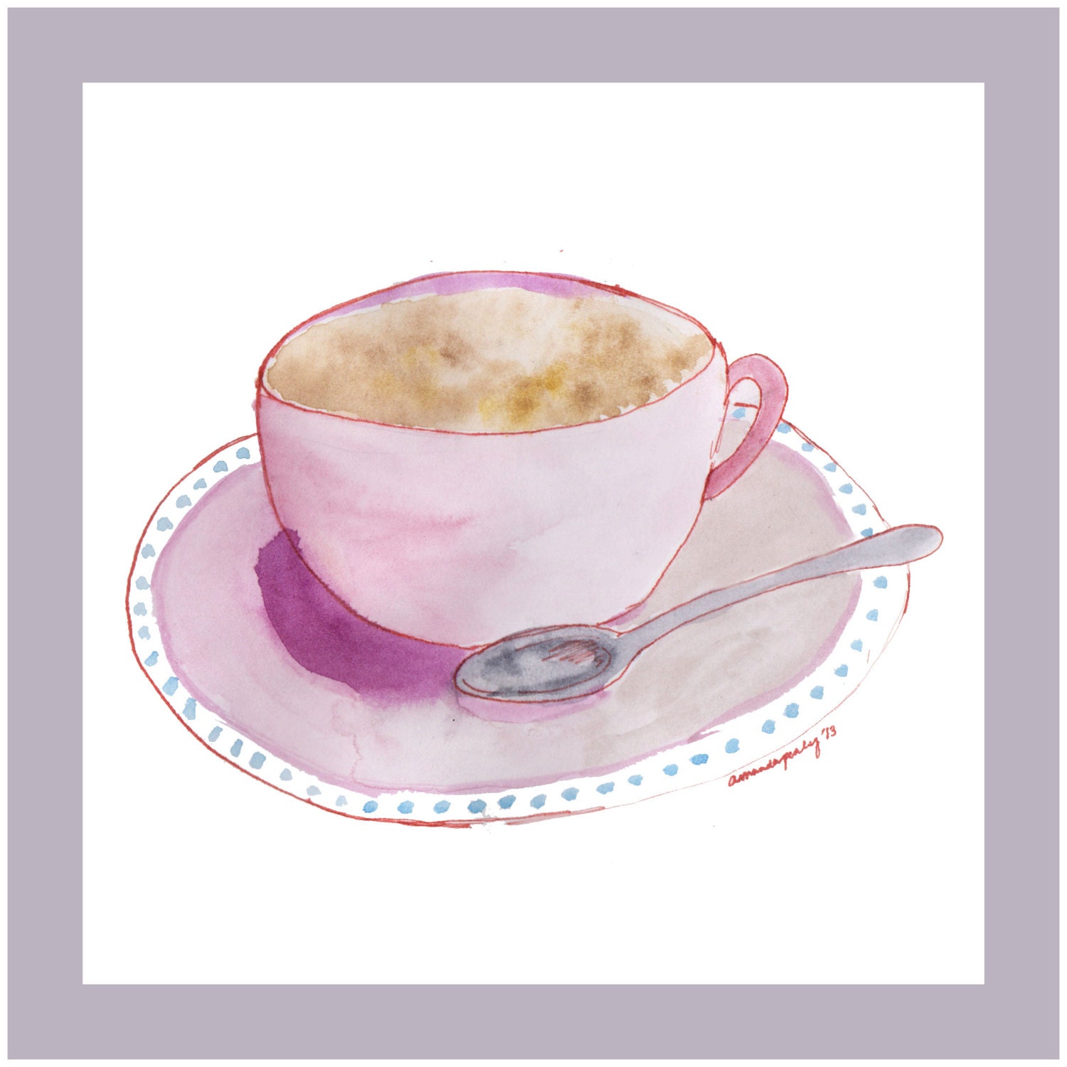 Café Rose Print