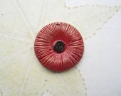 Poppy pendant, bronze flower pendant, handmade bronze pendant,