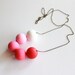 Ombre Beaded Polymer Clay Statement Necklace, Ombre Necklace