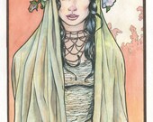 Art Nouveau 15 Original Watercolor by Scott Christian Sava