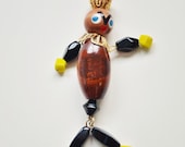 60s Angry Dancing Man Necklace