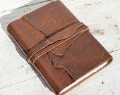 Handmade Leather Bound Cowboy Journal Western Travel Diary Bandana Copper Art Notebook (148)