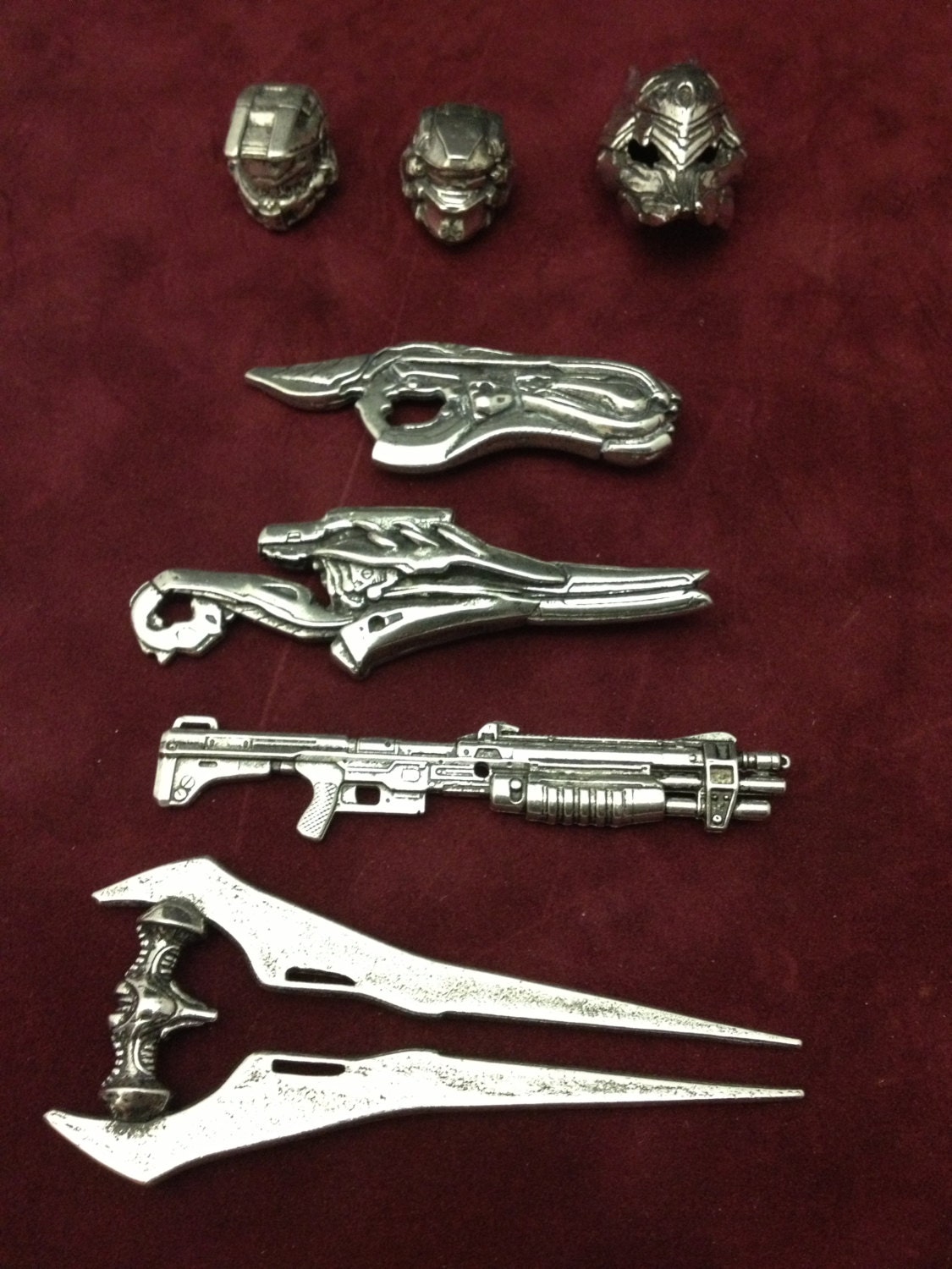 Halo Pewter Pendants SET 1