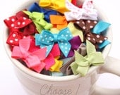 Baby Barrette, Baby Bow, Baby Bow Clip, No Slip - Set of 1
